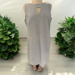 Ann Klein size 16 blue and white dress excellent